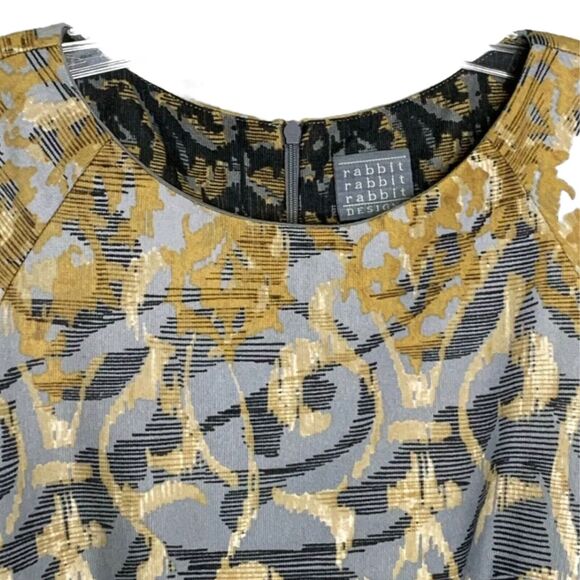 Rabbit Rabbit Rabbit Designs Women's Dress Midi Elegant Sheath Multi Size 10 - Picture 5 of 11